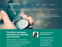 Tablet Screenshot of lenderlive.com
